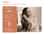 vita to go 光療養髮梳｜touchbeauty vita to go multi function hair care comb tb 2442