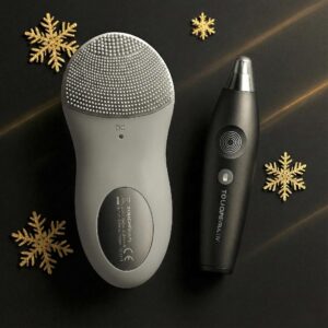 men’s grooming 男士護理套裝｜矽膠潔面儀 + 智能鼻毛修剪器